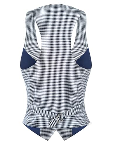 Image of GRACE KARIN Women's Suit Vest Top, Dressy Casual Sleeveless Button Waistcoat, Fromal Steampunk Blazer for Work Office