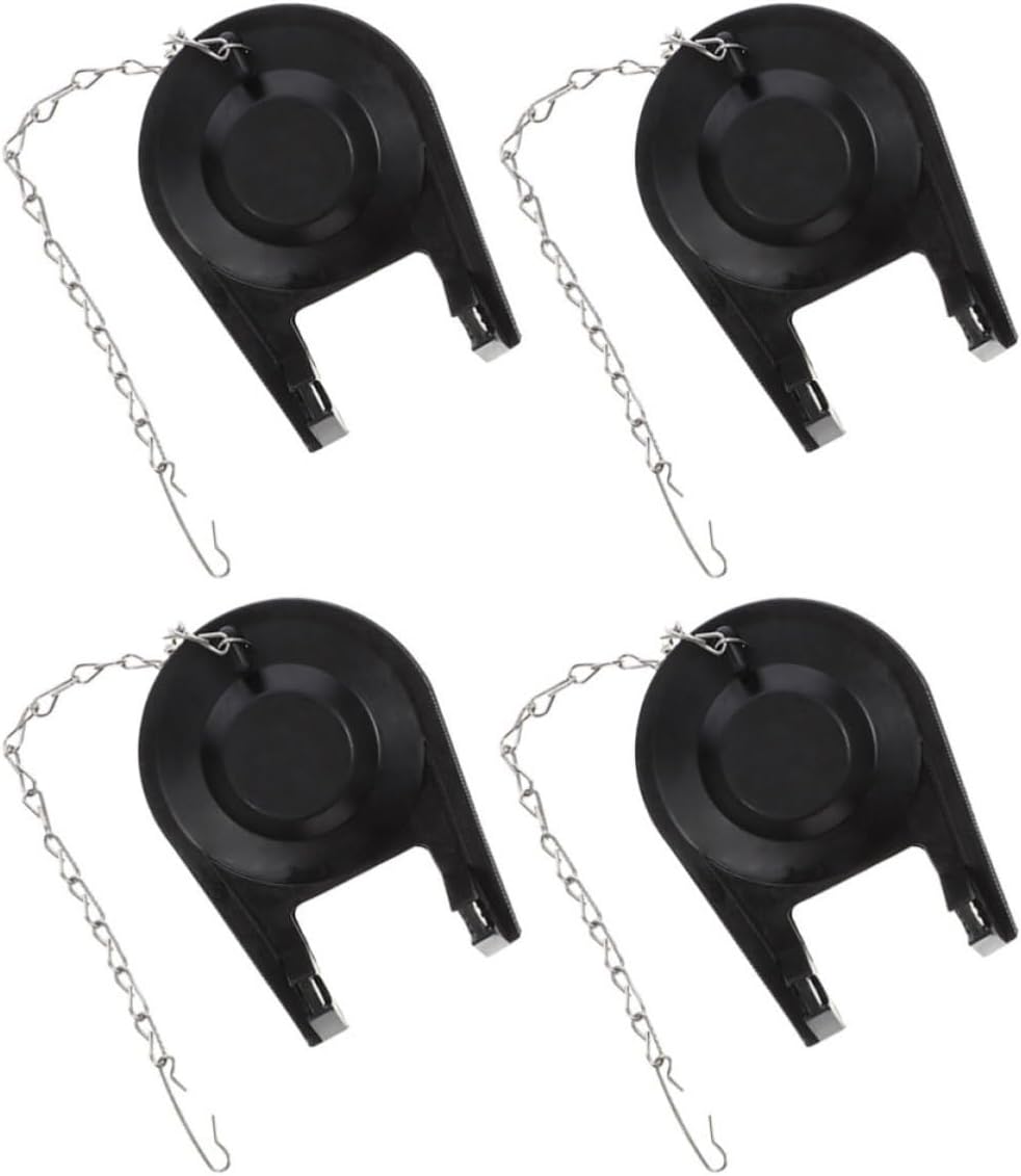 TEHAUX Universal to Toilet for Tank and Material, Chain with Easy Pvc 4pcs Rubber Flapper Replacement Kit to Install, Wear Resistant, for Plumbers and Tenants