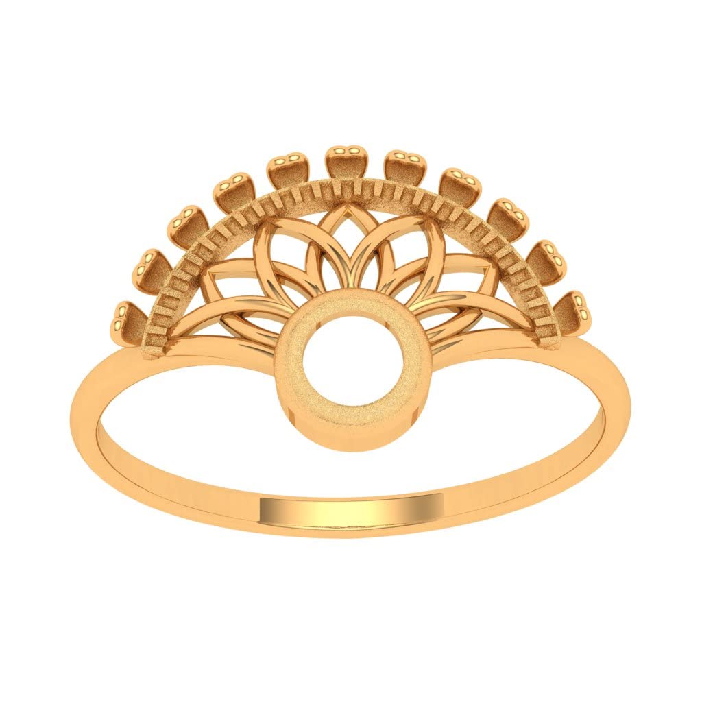 P.C. Chandra Jewellers 14KT (585) Yellow Gold Traditional Hand Fan Style Ring for Women - 1.05 Grams(size 12) (B0B683FKVS) Amazon Price History, Amazon Price Tracker