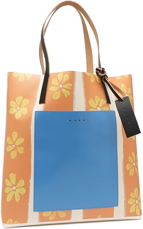 Amazon | [Marni] マルニ トートバッグ オレンジ マルチ メンズ