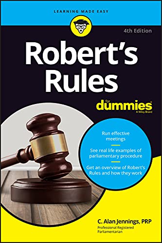 Robert’s Rules For Dummies, 4th Edition Front Cover