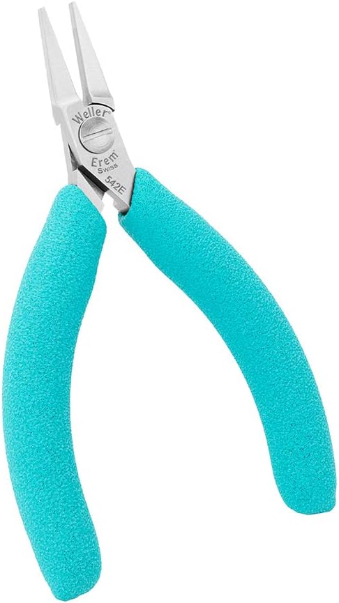 Weller Erem 542E Flat nose pliers with smooth jaws and precision-machined edges