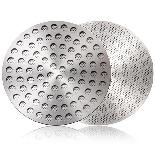 2 Pcs Puck Screen 54mm Reusable Stainless Steel Espresso Filter