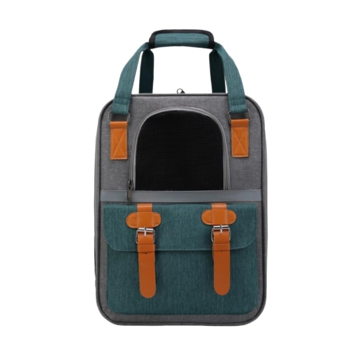 Bolsa de Viaje para Mascotas, Mochila Portátil De Gran Capacidad para Gatos Pequeños, Medianos, Perros Y Cachorros con Malla Transpirable Viajes al Aire Libre(B)