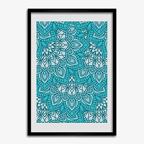 Affiche 50x70 cm premium sous cadre bois Tulup aux finitions ornements élégantes