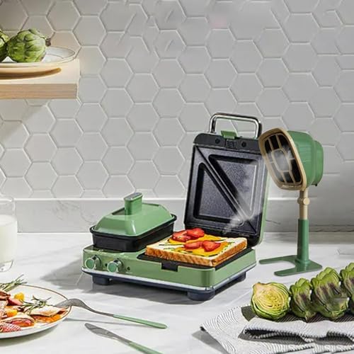 Portable Range Hood, Strong Suction Desktop Range Hood, Portable Extractor Hood 3200 RPM, Filtering Fumes (Green)