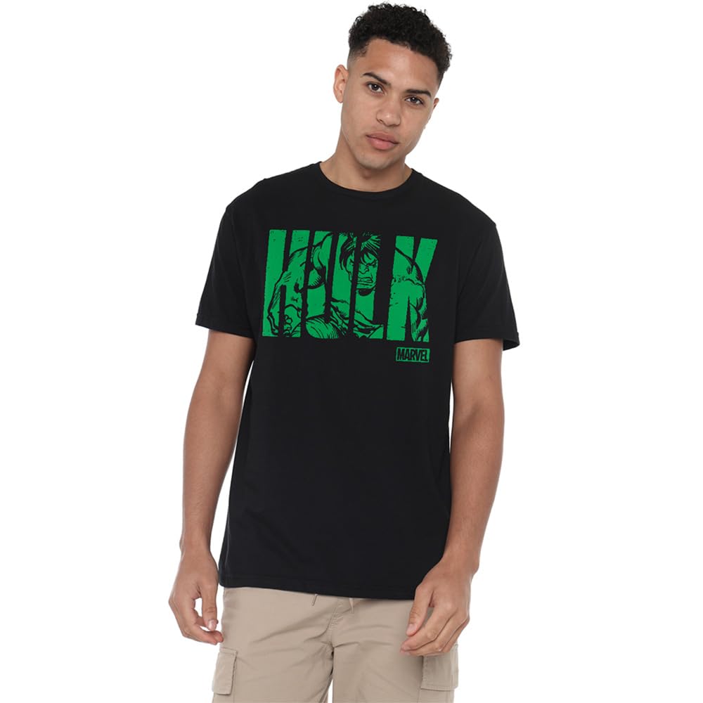 Hulk Men's Cotton T-Shirt Black Medium