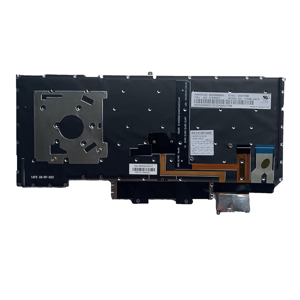 Techsio Laptop Keyboard for Le-novo ThinkPad X1 Carbon 6th Gen