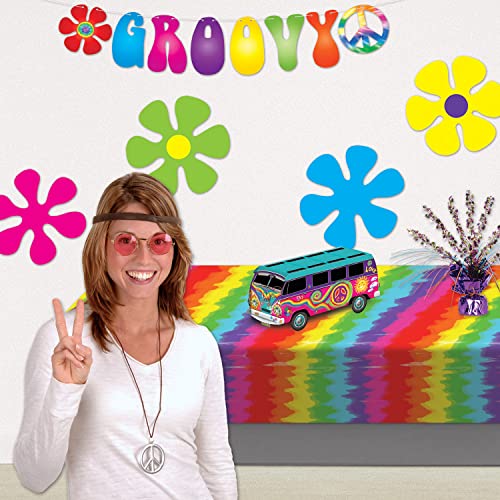 Tie-Dyed Tablecover Party Accessory (1 Count) (1/Pkg) #TOP3