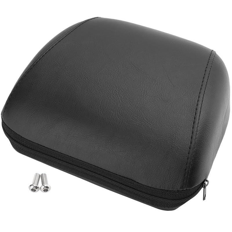 Siège coussin de dossier moto arrière en similicuir pour Sportster XL883 48