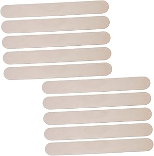 10±1pcs Model Kit Facial Spatula Waxing Nasal Rod Beauty Spatula Eyebrow Wax Tongue Depressors Wax Applying Sticks Wax Spatula Scraper Suite Wooden Stick Miss Body Popsicle Stick