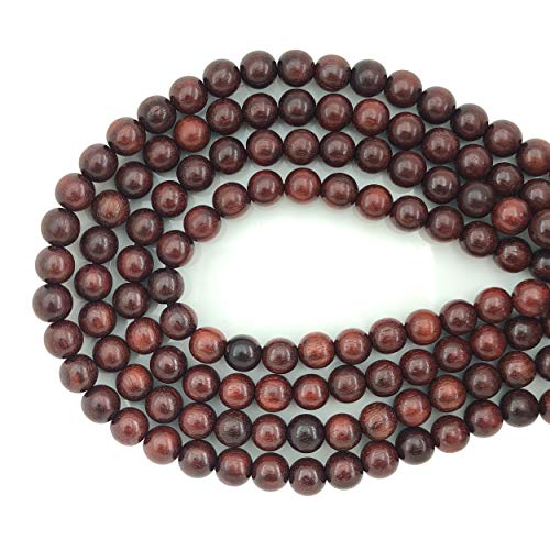 CarpenterC 200pcs 8mm Gorgeous Natural Round Polished Rosewood Loose Beads For Jewelry Making DIY Handmade Craft by CarpenterC