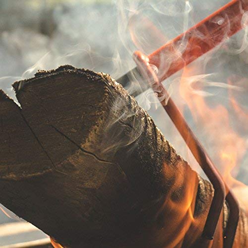 Firebuggz Fireplace Tools 47" Original Log Lugger Campfire Wood Placement Tool, Wood Turner Heavy Duty Metal Outdoor Campfire Accessories, Log Grabber Fire Tongs For Fire Pit, Made In Usa #TOP1