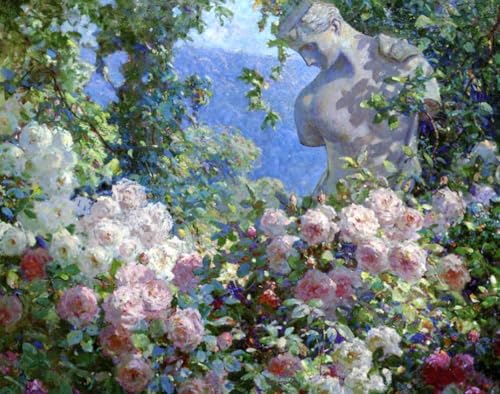 Pintura por números Psique en el jardín para reducir el estrés diario pintando