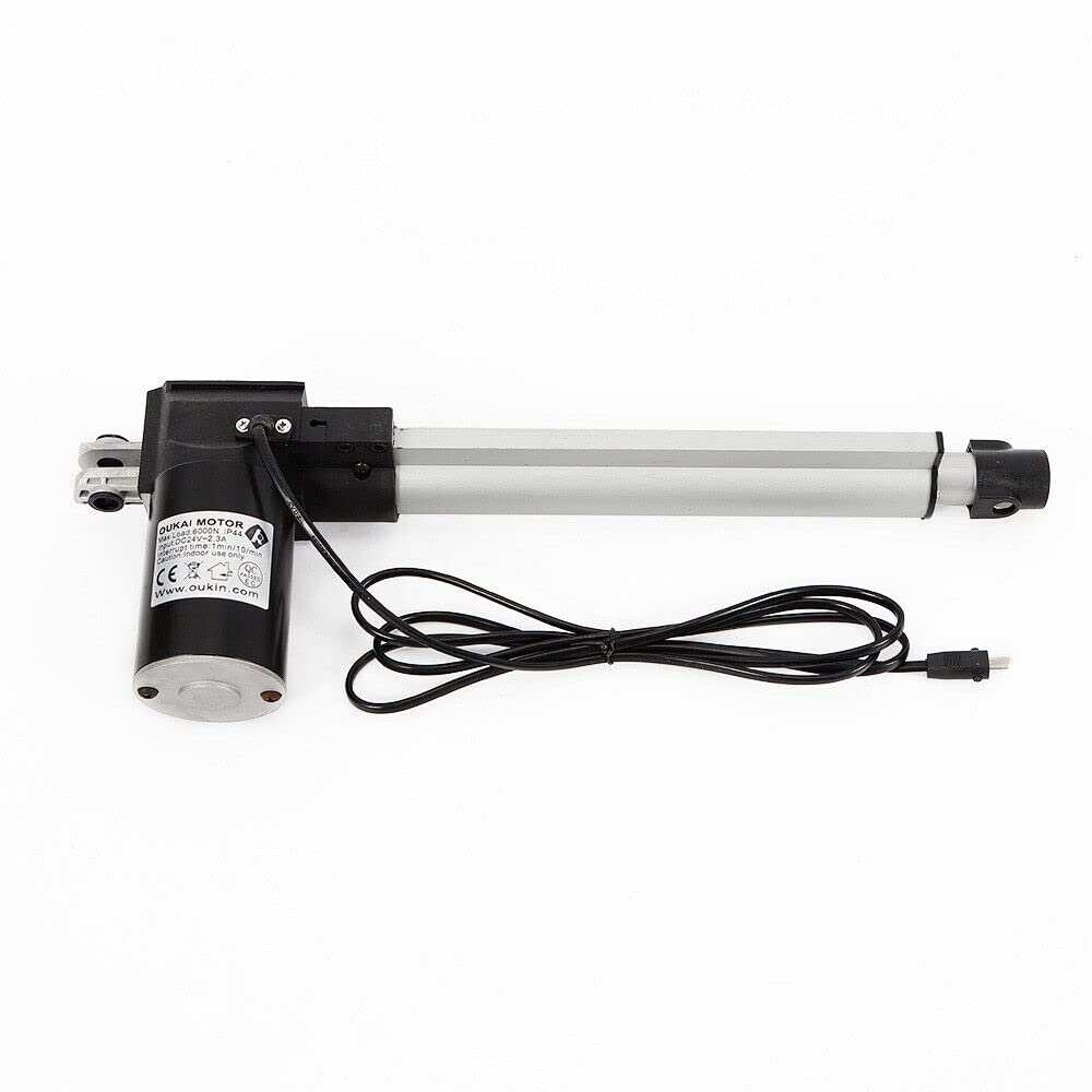 Attuatore Lineare DC 24V 6000 N – Motore Elettrico Con Corsa 230 Mm, Protezione IP44 E Alimentatore UE