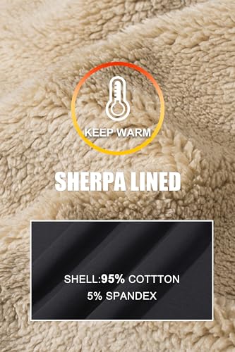 MAGCOMSEN Womens Zip Up Hoodies Sherpa Lined Fleece Thermal Jacket Full Zip Winter Warm Casual Thick Coats Pockets4