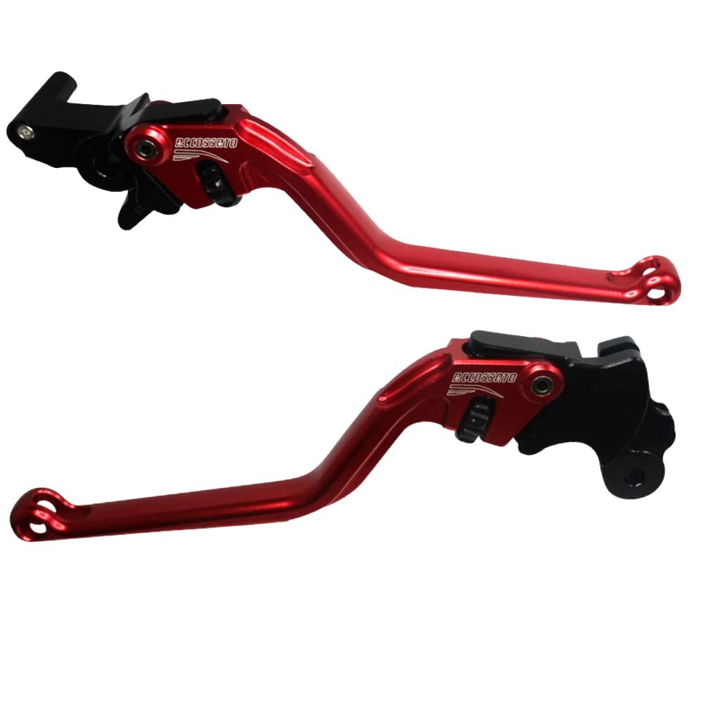Palancas Accossato rojas de alta gama para MV Agusta Brutale 800 RR