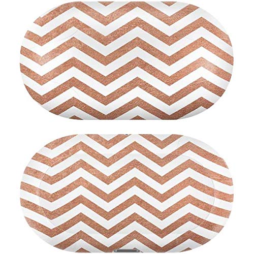 Skinit Decal Audio Skin Compatible with Galaxy Buds+ - Officially Licensed Originally Designed Rose Gold Chevron Design