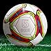 ZTGD Football for Competitions Outdoor Sports Foot Ball Kids Students Size 3/5 Official Waterproof PVC Elastic Soccer Professional Game Exams White 5