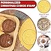 Personalized Christmas Cookie Stamps Customizable Name With Handle Cutter Handmade For Cookie Baking Personalized Cookie Gifts For Baking Enthusiasts (3D-printed cookie stamp (convex))