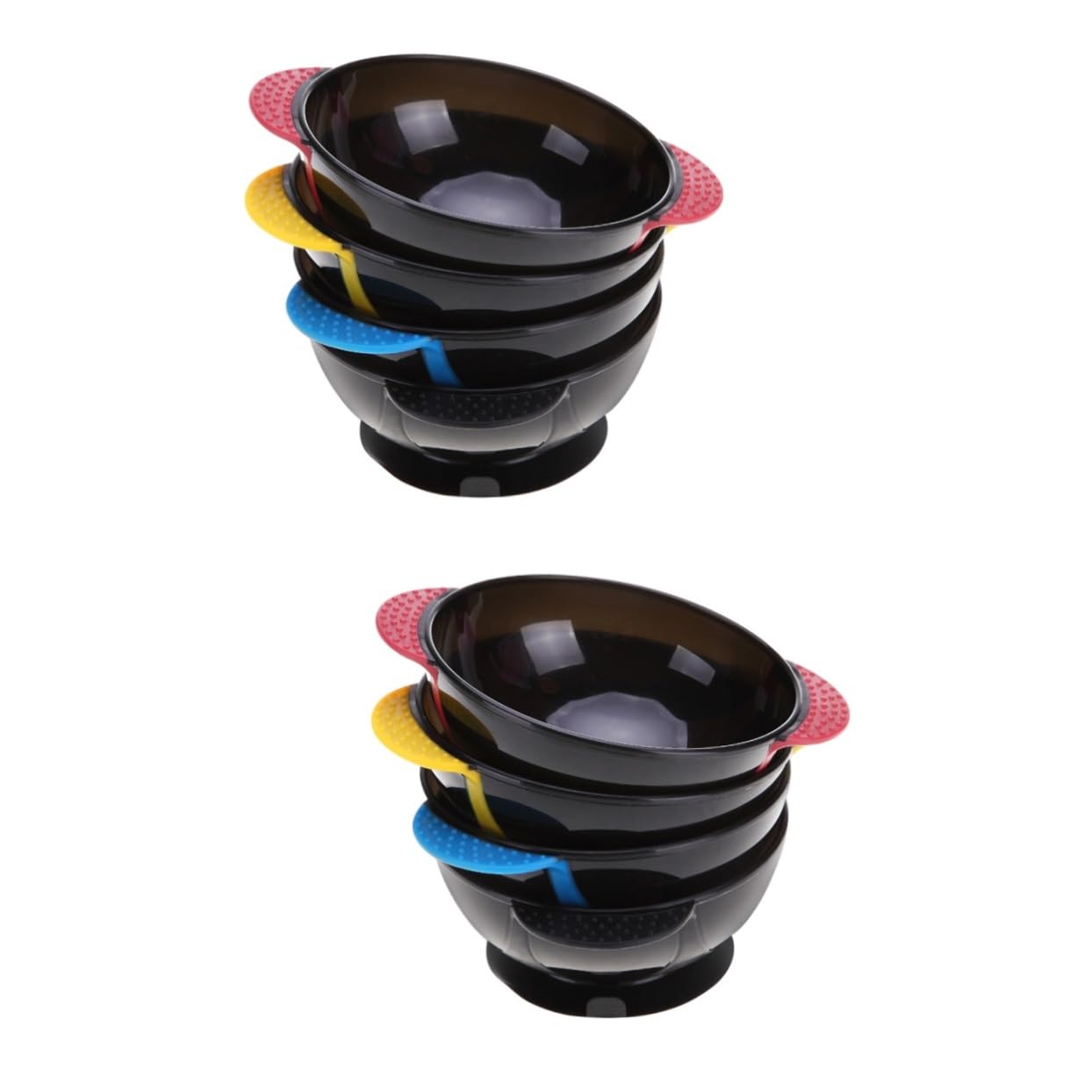 WOONEKY 8stücke Teiliges Rutschfester Dye-bowls Mit Saugnäpfen Für Müheloses Haarfärben Praktische Farb-mischschalen Für Friseursalons Und -anwendungen