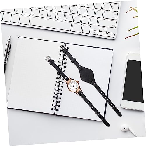Correa de reloj de cuero auténtico premium con acabado minimalista para niñas 3