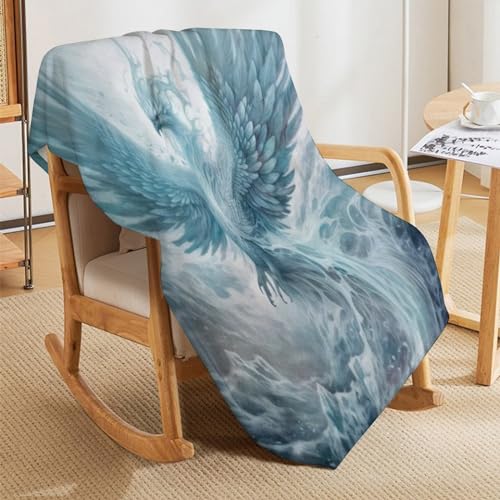 Couverture flannel phénix très doux et chaud pour chaise - 7