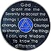 AA 18 Months Recovery Coin, Shiny Glitter Finish, Alcoholics Anonymous Milestone Token