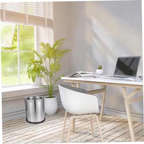 Caneca de basura de acero inoxidable para baño miniatura 2