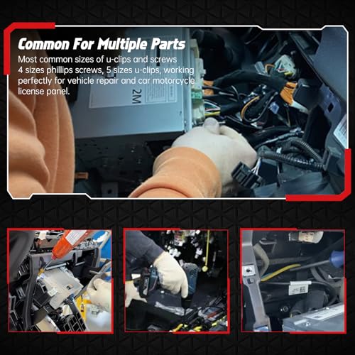 Image of OTUAYAUTO 10 Sets Front Bumper Fender Liner Clips Pin Fasteners Replacement for Toyota Camry Corolla 2019-2023 Sienna Venza, Lexus ES300h ES250 ES350, Retainer Hold Clips for Bumper to Fender Liner