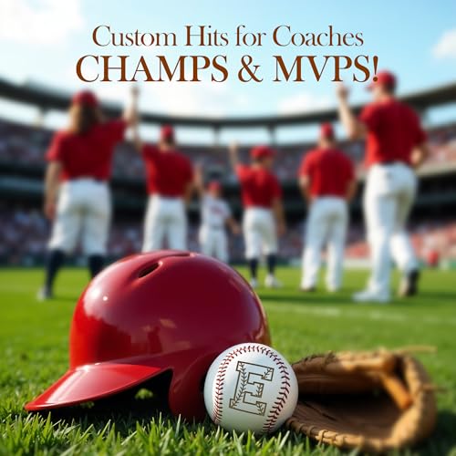 Image of Personalized Baseball Ball with Custom Name, Engraved Ball, Personalized Baseball Gifts for Team, Coach, Player, Senior, Custom Award Trophy, Engraved Gift Thank You Coach