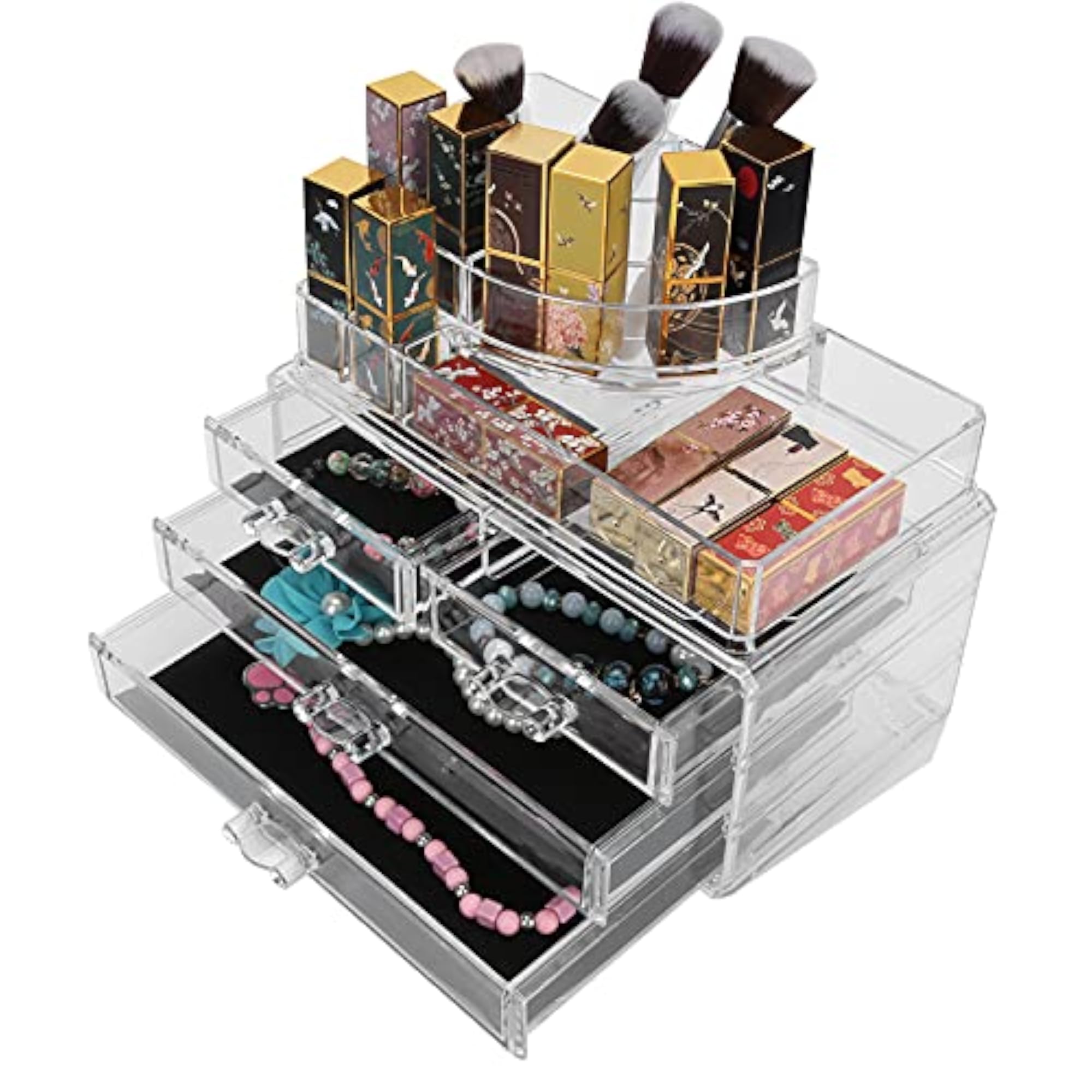 Transparent Multifunctional Jewelry Storage Box