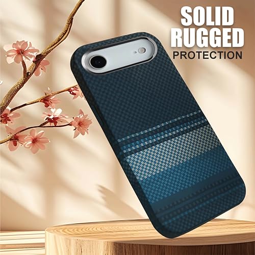Image of AIBEX Aramid Fiber MagSafe Case Compatible for Apple iPhone 17 Air| Slim Protective Back Cover with Built-in Magnets| Wireless Charging Support| Camera Ring Stand| Shockproof with Air Guard Corners