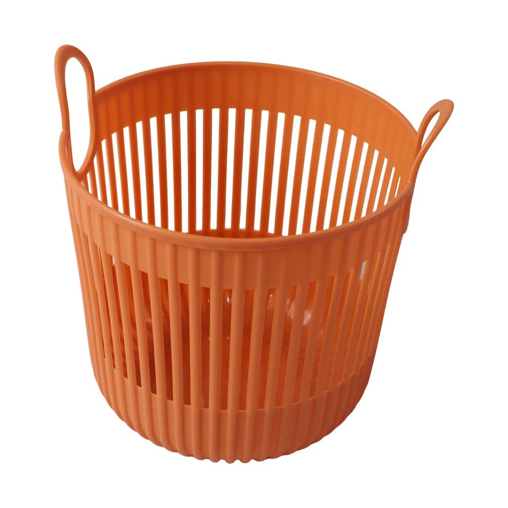 Oblivion Plastic Round Storage Basket with Handles, Durable Portable Organizer Basket-image-20