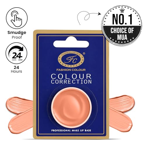 Image of FASHION COLOUR Colour Correction Professional Makeup Base | Full coverage Concealer | Face Makeup | Corrector For Under Eye Dark Circles, Acne & Blemishes | Matte Finish | 3g | 626A
