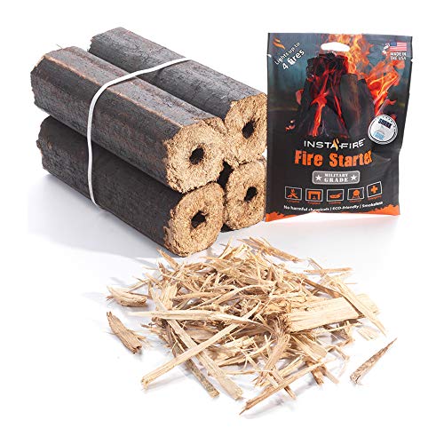 Instafire Fire-Logs - Firewood Logs - Easy Fire - Safe, Efficient, Environmentally Friendly