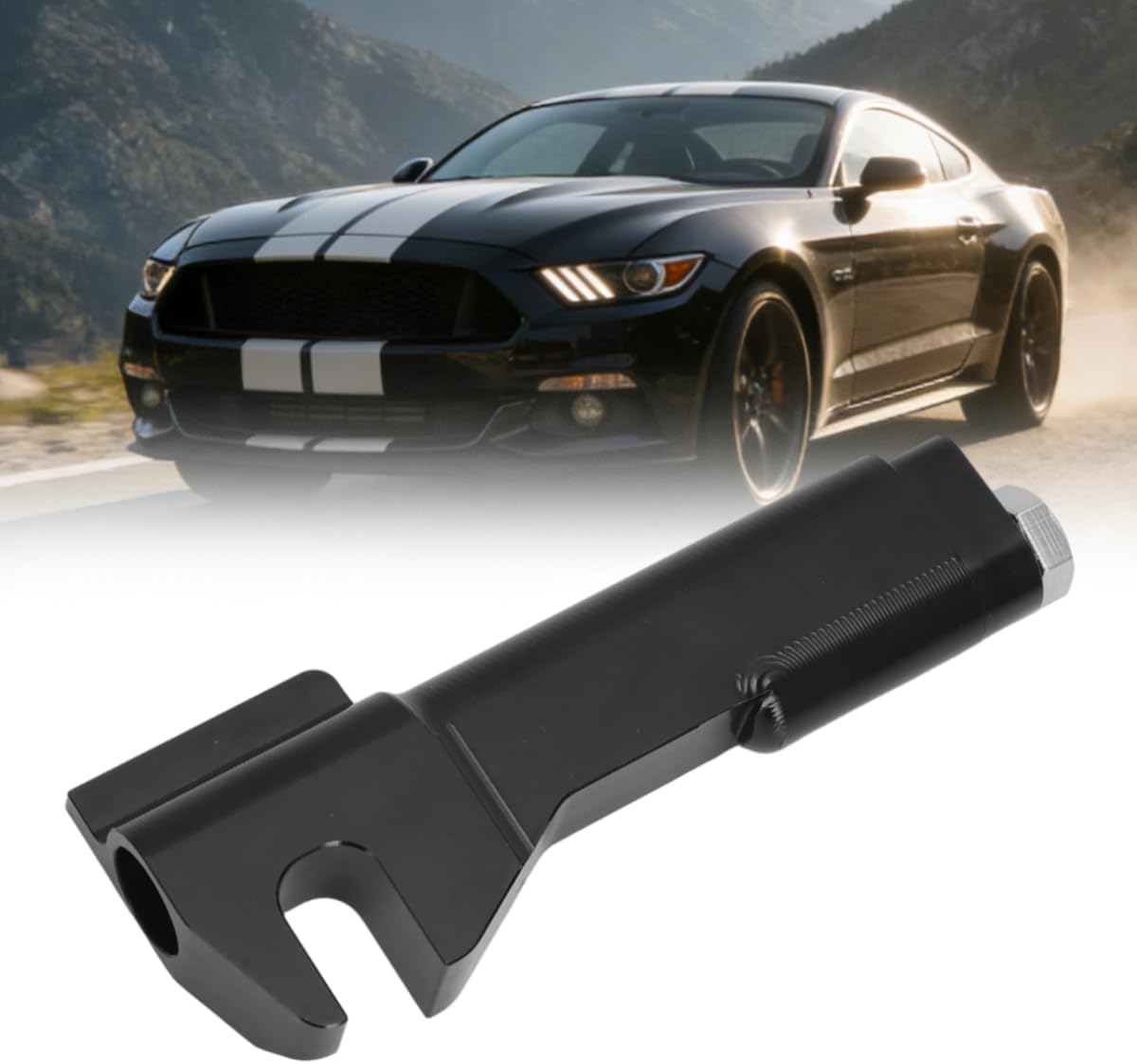 Transmission Shift Cable Guide Bracket for Ford Mustang Cobra, Replace for # 984016, Solid Aluminum Alloy, Restore Crisp Shifting Feel & Easy Installation