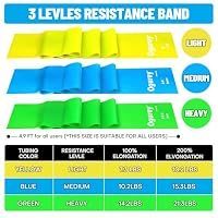 Resistance Bands, Professional Exercise Bands, Physical Therapy Bands for Strength Training, Yoga, Pilates, Stretching, Recovery, Stretch Elastic Band for Working Out, Workout Bands for Home Gym — image 3