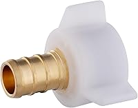 Vista 6 de EFIELD 1/2 Pulgada Pex X 7/8 Pulgada Tuerca de Esférico de Inodoro Adaptador Recto Giratoria, Conexión de Plomería de Latón, (PEX1807307)