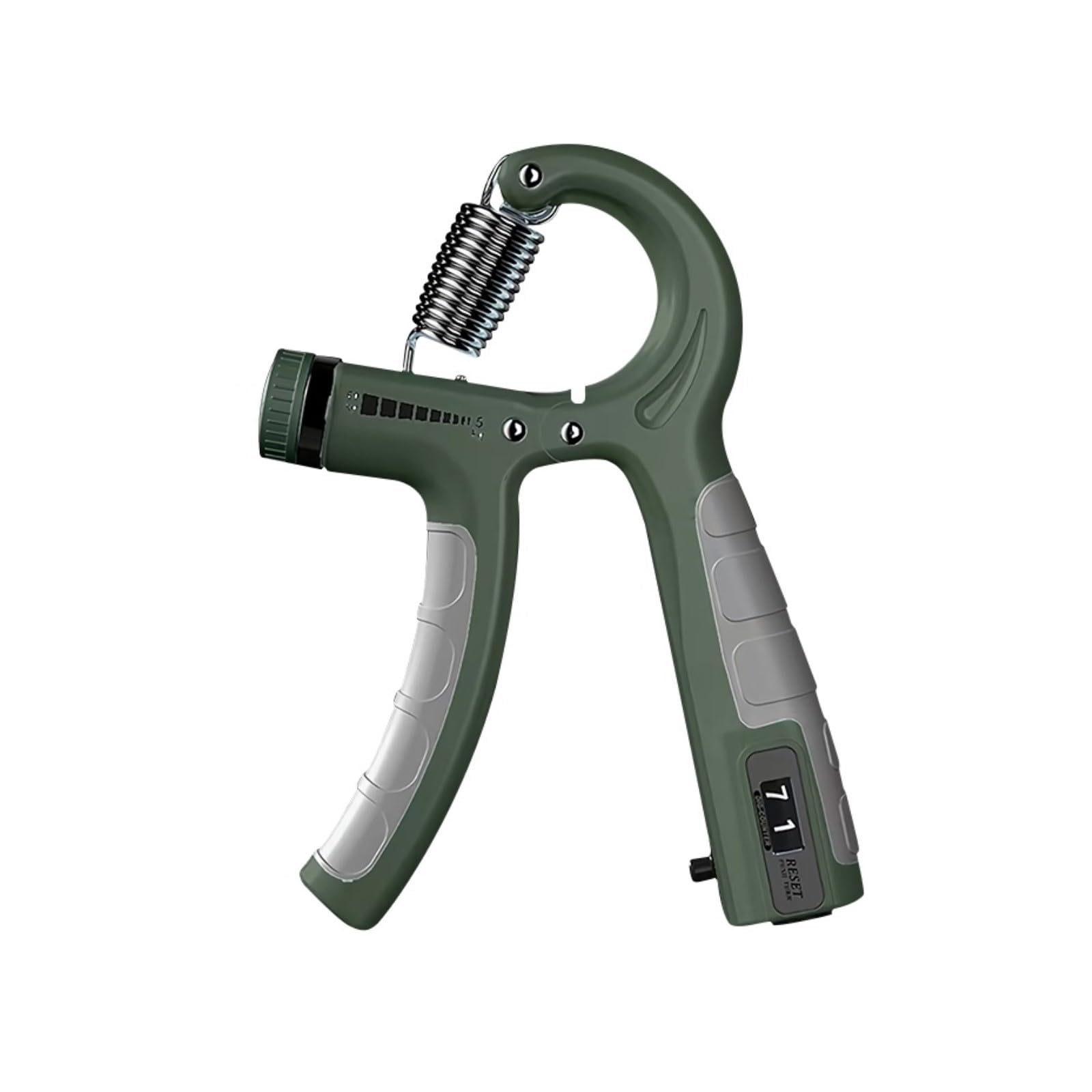 Hand Grip Strengthener, Adjustable Resistance 5-60kg, Forearm Exercise, Hand Grip Strength Trainer for Athletes Muscle Building and Injury Recovery, 2-Digit Counting, Zero Adjustable