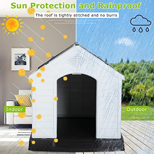 BestPet-Dog-House-Indoor-Outdoor-Insulated-Kennel-Durable-Plastic-Dog-House-for-Small-Medium-Large-Dogs-Weather-Water-Resistant-Pet-Crate-with-Air-Vents-and-Elevated-Floor BestPet Dog House Indoor Outdoor Insulated Kennel Durable Plastic Dog House for Small Medium Large Dogs Weather Water Resistant Pet Crate with Air Vents and Elevated Floor