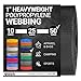 Strapworks Heavyweight Polypropylene Webbing - Heavy Duty Poly Strapping for Outdoor DIY Gear Repair, 1 Inch x 50 Yards - Black