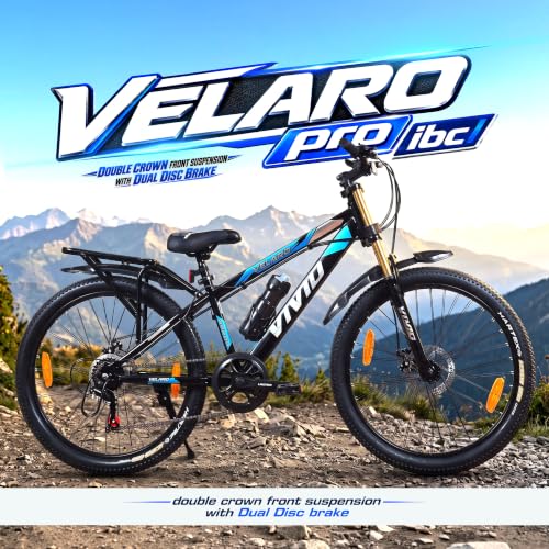 Image of Leader Vivid Valero Pro IBC 26T 7-Speed MTB Cycle for Men - Black