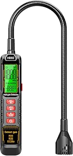 Shockproof Structure Industrial Portable Gas Leak Tester for Fluorine Systems ABS Construction LED Sound Alerts Refrigeration Gas Leak Tester Fridge