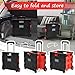 Rainberg Heavy Duty Folding Trolley Box Cart, Folding Shopping Trolley and Shopping Crate, Folding Boot Cart, Extra Large Size, Folds Flat, Capacity 35kg (Extra Large)