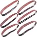 M-jump 24 PCS 1 inch x 30 inch Aluminum Oxide Sanding Belt(4 Each of 60 80 120 150 240 400 Grits) (1x30in)