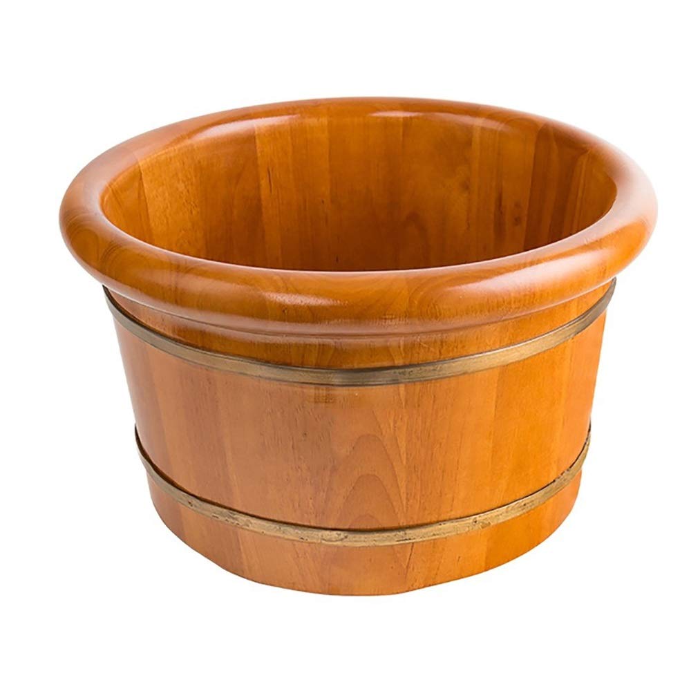 Vasche per pediluvio in Legno Fatte a Mano per Pedicure, pediluvio Rilassante per pediluvi, Vasca per Spa per alleviare Lo Stress dei Piedi (Colore : A) (A)