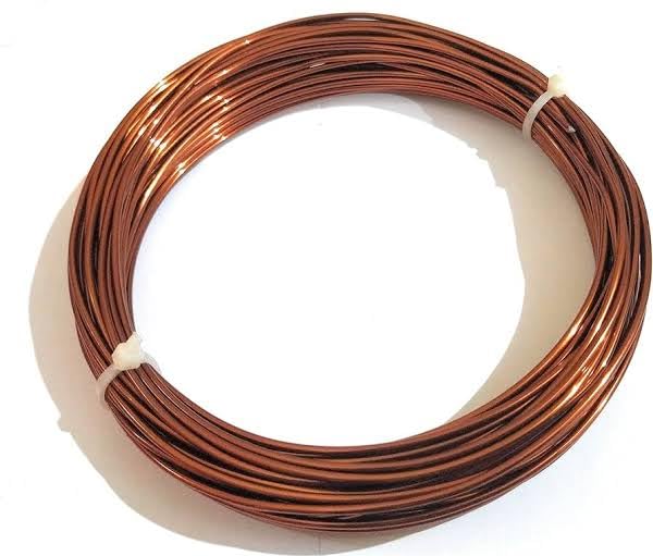 Image of Copper Wire, 16 SWG /1.5mm Diameter, Copper 5Mtr Copper Wire Coil for Electrical use Science Projects Jewellery and Craft