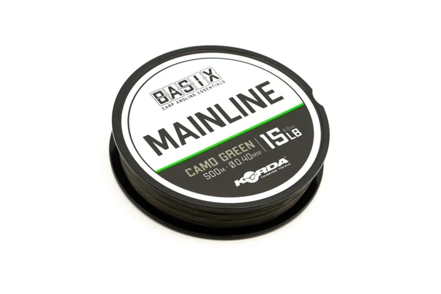 Korda Basix Camo Green Main Line 1000m Spools: 15lb