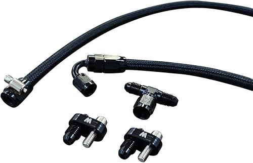 Miniatura 4 de Kit de ventilación de vapor 4 ANComplete LS3 L99 Coolant Crossover negro